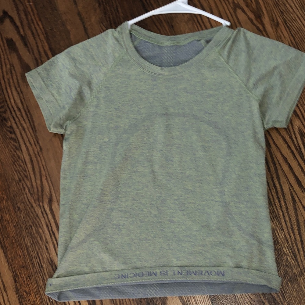 Lululemon Short-Sleeve Active Tee - Heather Green